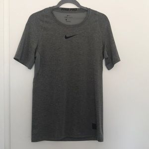 Gray Nike Pro T-shirt
